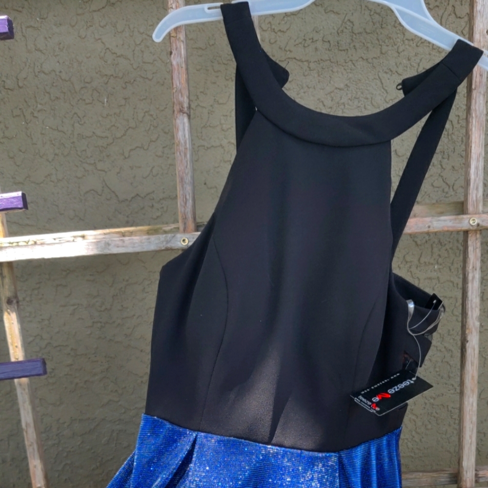 BLACK/BLUE HOMECOMING DRESS
